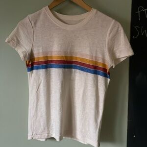 Vintage style Madewell slub tee with stripes